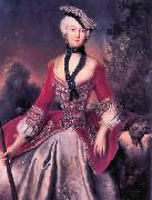 Portrait of Sophie Marie Grafin Voss antoine pesne